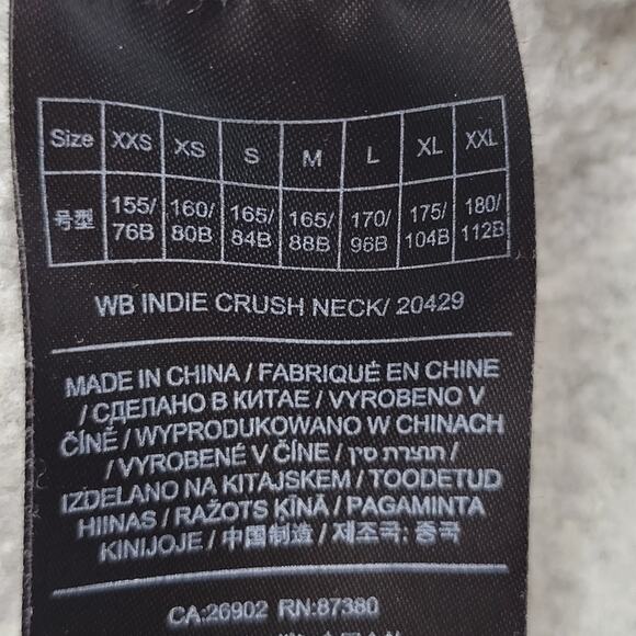 Burton Indie Crush Funnel Neck Sweatshirt Grey Small - Picture 9 of 11